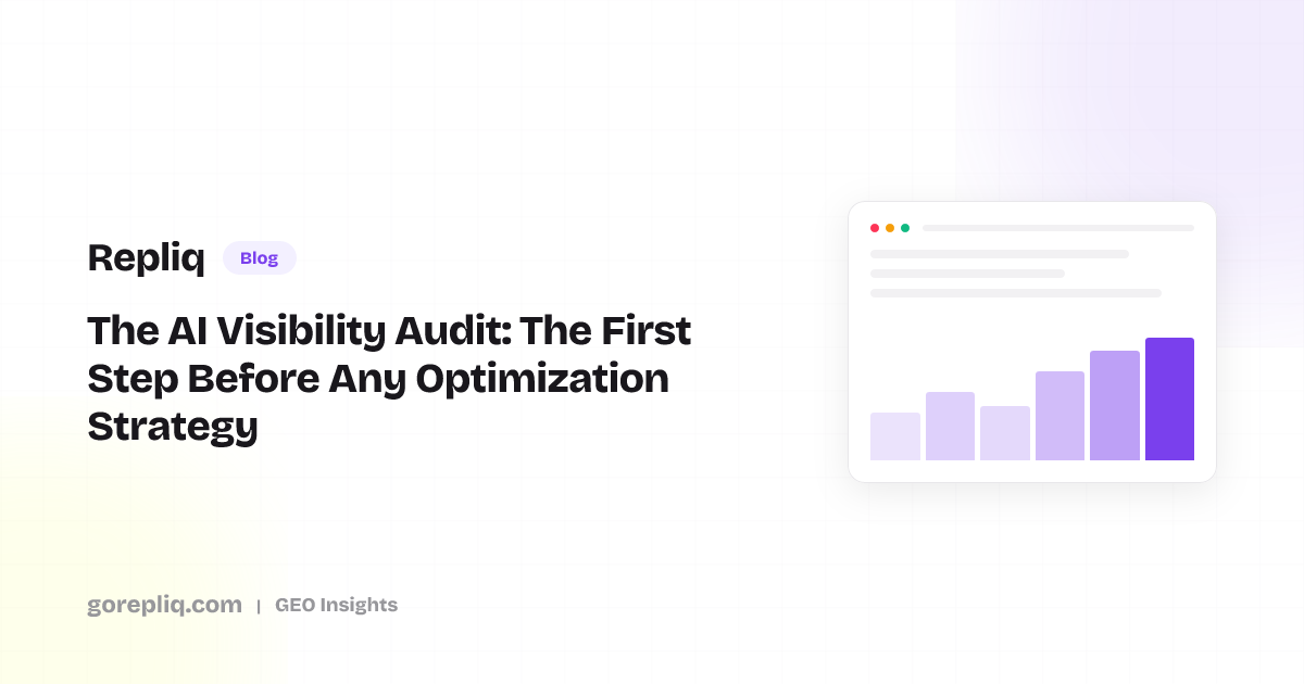 The AI Visibility Audit: The First Step Before Any Optimization ...